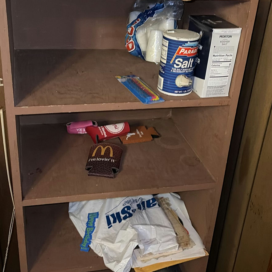 Pantry shelf with cooking supplies and snacks - image 2 of 5