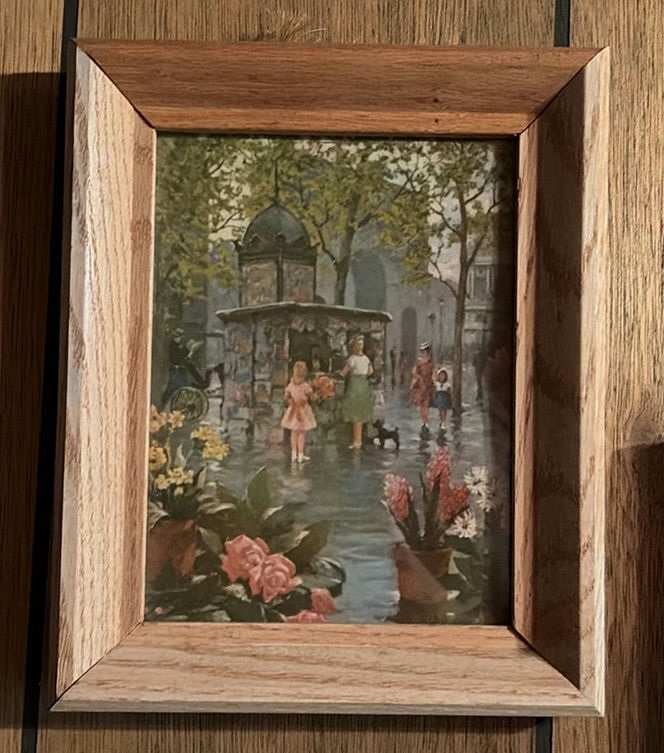 3 framed landscape and city-scene paintings - image 4 of 4