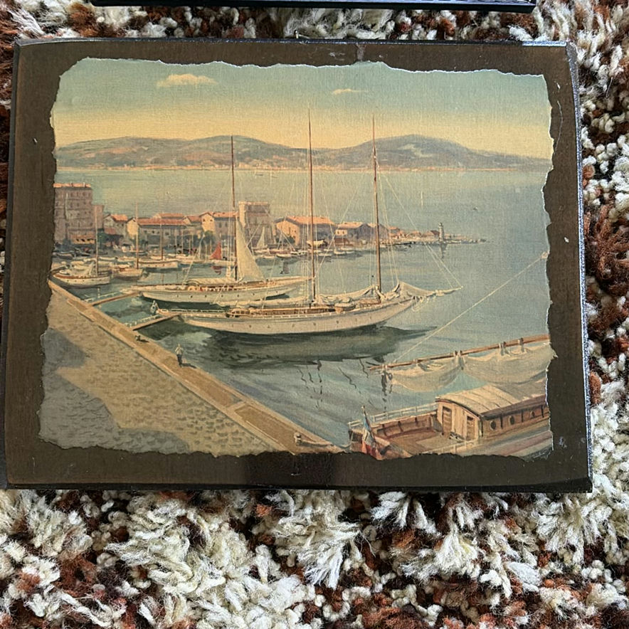 Set of Four Framed Vintage Coastal and Street Scene Art Prints - image 3 of 5