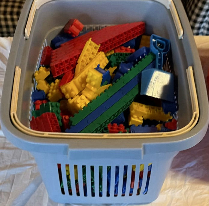 Assorted colorful interlocking building bricks - image 5 of 5