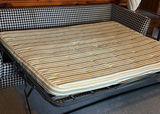 Gingham-patterned sofa with sleeper mattress - thumbnail 5 of 7