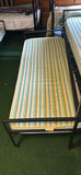 Metal bunk beds with striped mattresses - thumbnail 6 of 7