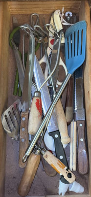 Assorted kitchen knives and utensils - Image 1 of 4