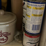 Garage shelf with cleaning products, oils, and hardware - thumbnail 5 of 8