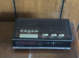 Wooden Two-Tier Side Table with Cosmo AM/FM Digital Clock Radio - thumbnail 4 of 13