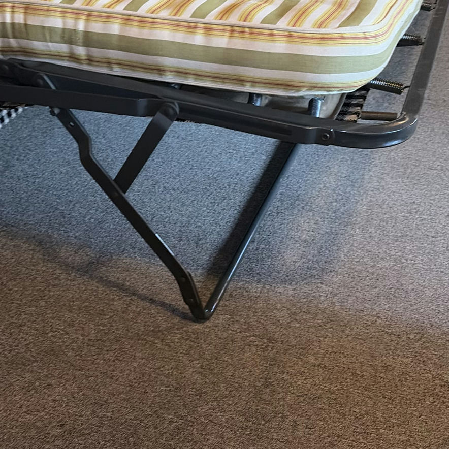 Gingham-patterned sofa with sleeper mattress - image 7 of 7