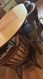 Wooden dining table with chairs - thumbnail 7 of 9