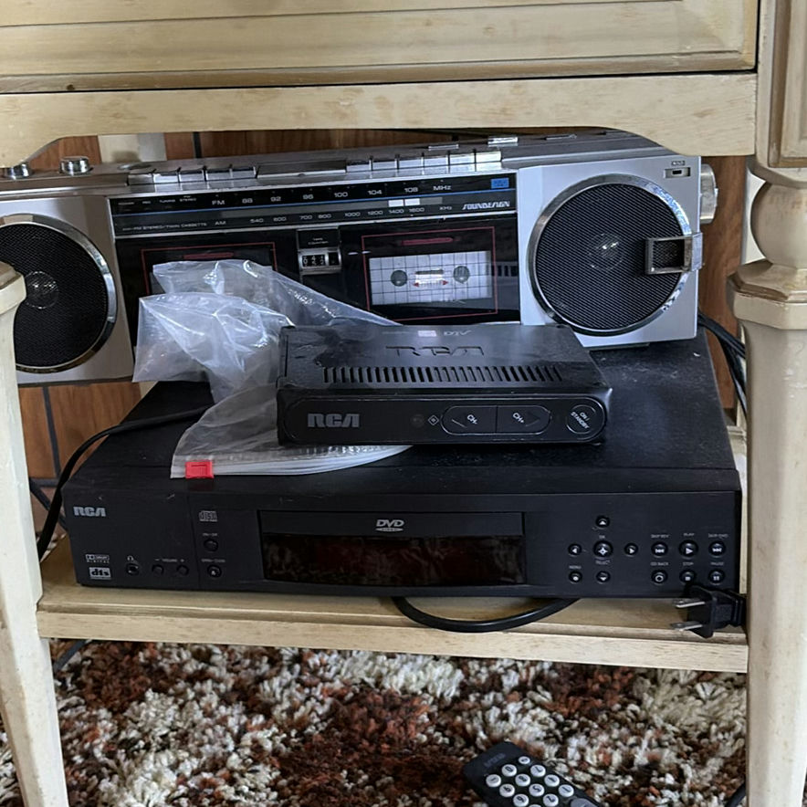 Envision TV with VCR/DVD players and portable CD player - image 5 of 11