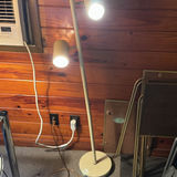 Brass table lamp with pleated shade and multi-head brass floor lamp - thumbnail 5 of 6