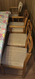 Wooden chairs with glass-top coffee table - thumbnail 6 of 10