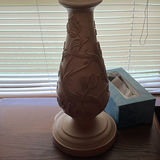 End table with ornate lamp and vintage radio - thumbnail 4 of 7