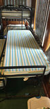 Metal bunk beds with striped mattresses - thumbnail 7 of 7