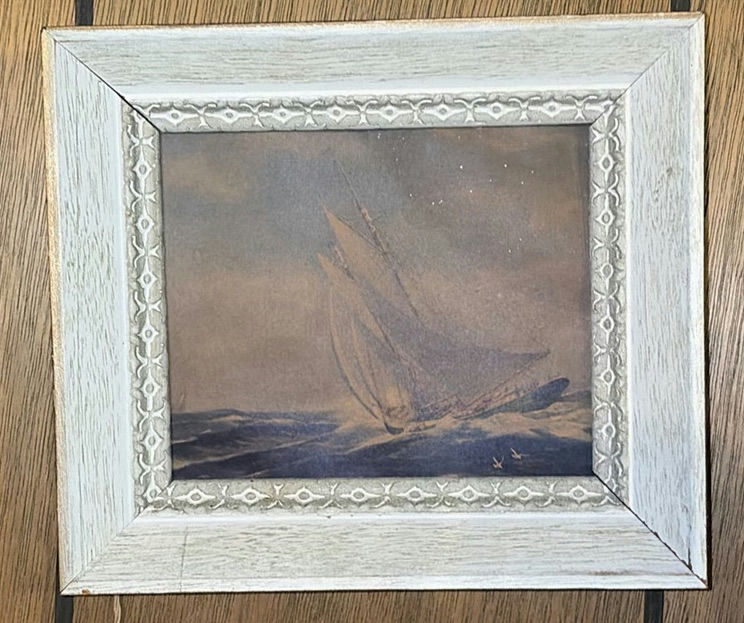 Sailboat Art Prints in Whitewashed Frames - image 3 of 3