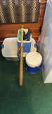 Wooden baseball bat with coolers and storage bins - thumbnail 1 of 4