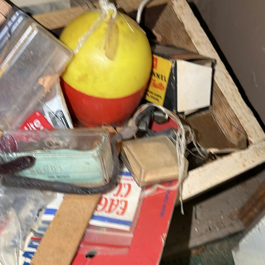 Assorted hardware in a storage box - image 5 of 7